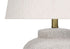 MN-669732    Lighting, 22"H, Table Lamp, Cream Concrete, Ivory / Cream Shade, Modern
