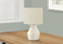 MN-739740    Lighting, 17"H, Table Lamp, Cream Ceramic, Ivory / Cream Shade, Modern