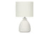 MN-749741    Lighting, 17"H, Table Lamp, Cream Ceramic, Ivory / Cream Shade, Modern