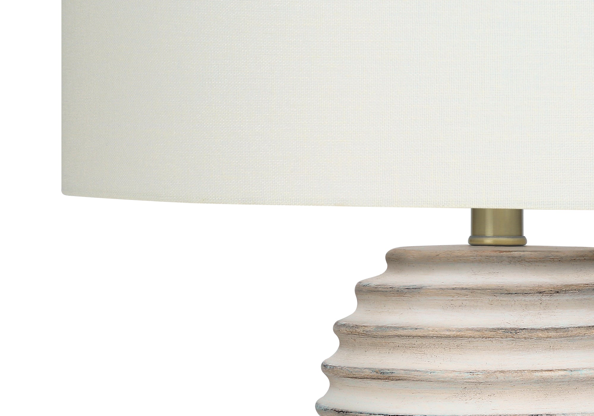 MN-759742    Lighting, 28"H, Table Lamp, Cream Resin, Ivory / Cream Shade, Transitional