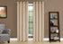MN-859800    Curtain Panel, 2Pcs Set, 54"W X 84"L, Room Darkening, Grommet, Living Room, Bedroom, Kitchen, Micro-Suede Finish, Polyester Room Darkening Fabric, Beige, Contemporary, Modern