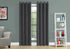 MN-879803    Curtain Panel, 2Pcs Set, 54"W X 84"L, Room Darkening, Grommet, Living Room, Bedroom, Kitchen, Micro-Suede Finish, Polyester Room Darkening Fabric, Grey, Contemporary, Modern