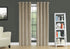 MN-929821    Curtain Panel, 2Pcs Set, 54"W X 95"L, Room Darkening, Grommet, Living Room, Bedroom, Kitchen, Velvet, Polyester Room Darkening Fabric, Beige, Contemporary, Modern