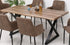 Dining Table - 71" Wood Live Edge Top with Black X Legs  T-1811