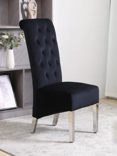 Dining Chair - Black Velvet  C-1271