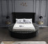 Bed - Round style with Black  Velvet and Storage  IF-5773