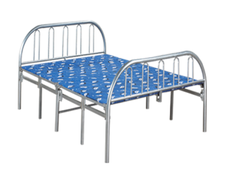 Silver Metal Folding Bed , Single Size  IF-392