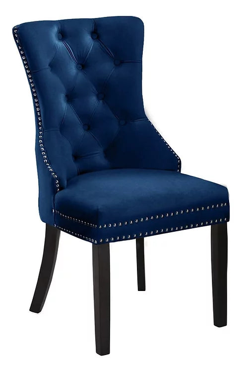 Velvet Dining Chair- Navy Blue  C-1222
