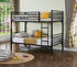 Single/Single Metal Bunk Bed - Black  B 510-BK