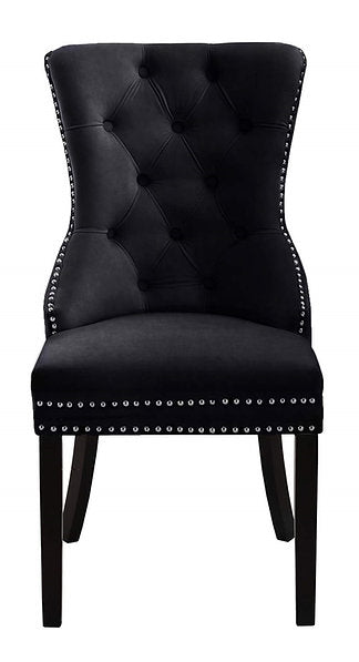 Velvet Dining Chair - Black  C-1221