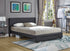 Bed - Black Vinyl Wing Bed with Storage Drawer IF-5370