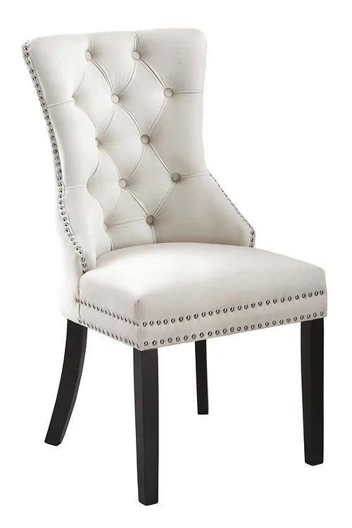 Velvet Dining Chair - Beige  C-1223